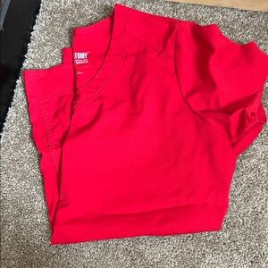 Grey's Anatomy Red Scrub Top